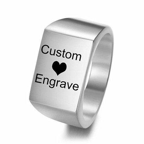 custom word rings supplier wholesale personalised name plate jewellery vendors